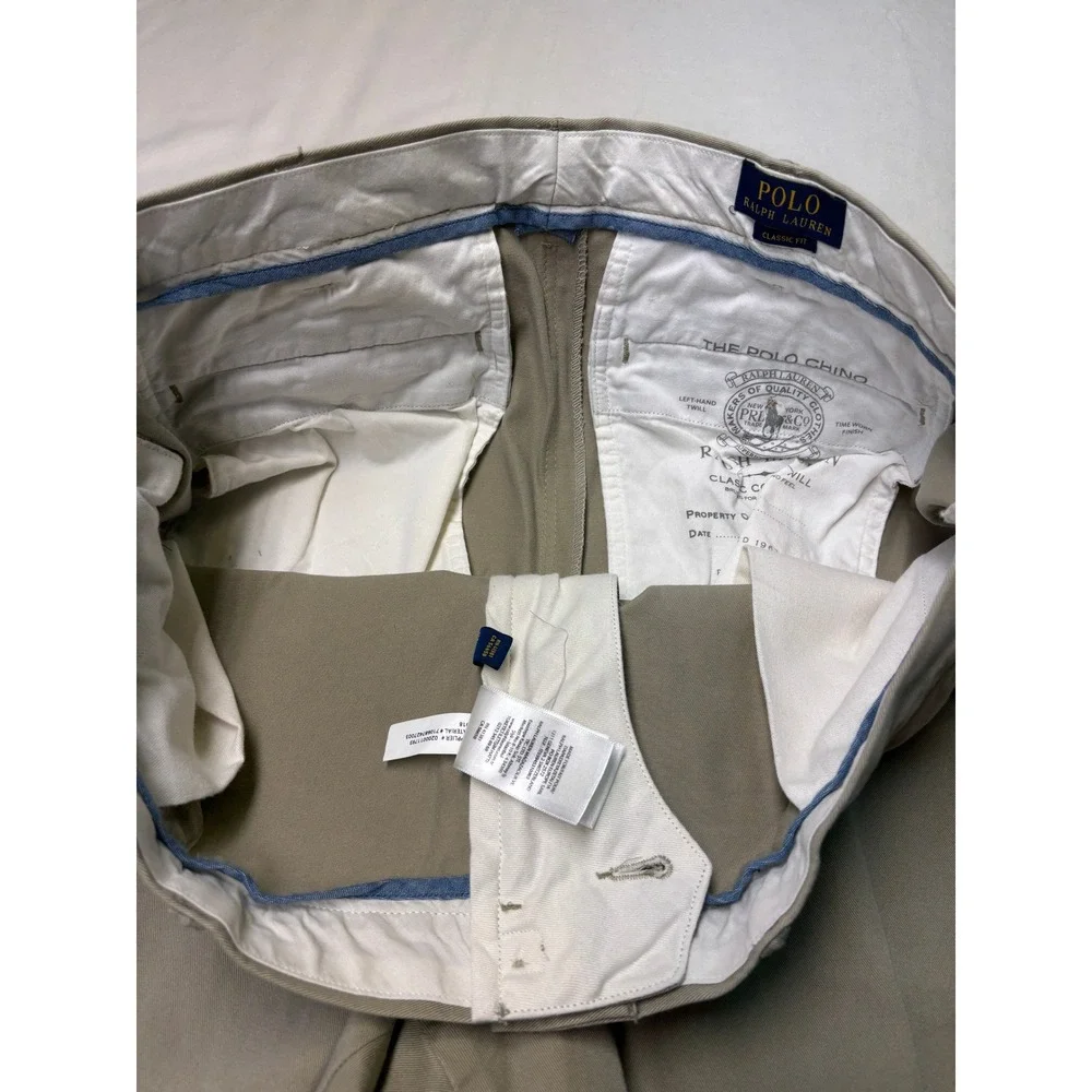 Lot of 3 Polo Ralph‎ Lauren Classic Fit Chinos Pack Mens 42x27